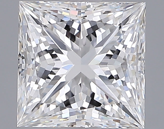 2.01 Carat Princess Shaped, Ideal Cut, E Color, VVS1 Clarity, IGI Certified Lab Grown Diamond