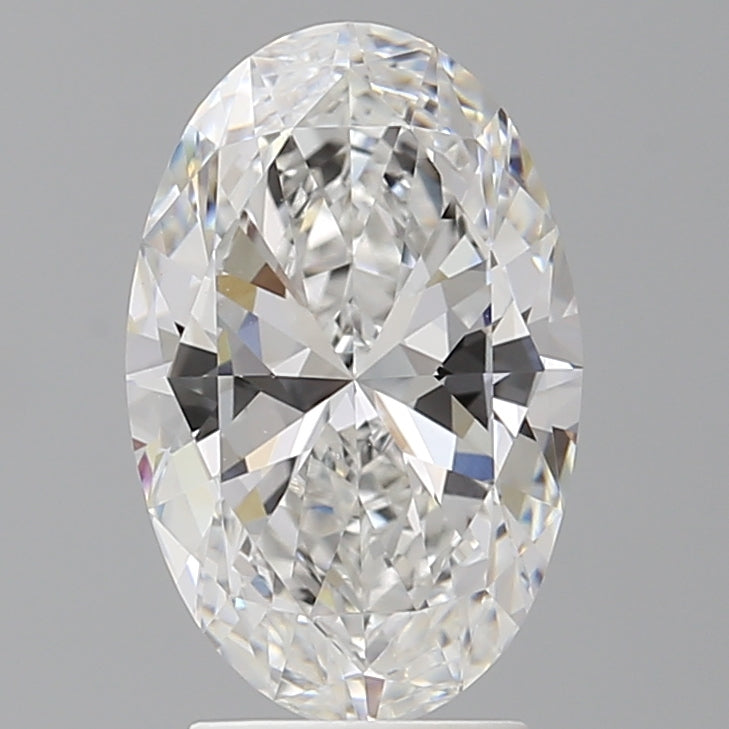 3.09 Carat Oval Shaped, Ideal Cut, E Color, VVS2 Clarity, IGI Certified Lab Grown Diamond