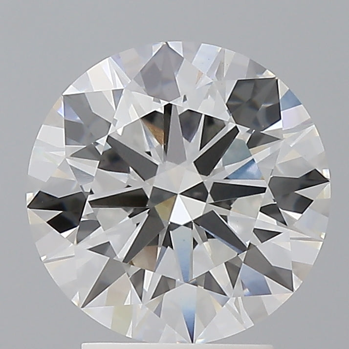 3.09 Carat Round Shaped, Ideal Cut, F Color, VVS2 Clarity, IGI Certified Lab Grown Diamond