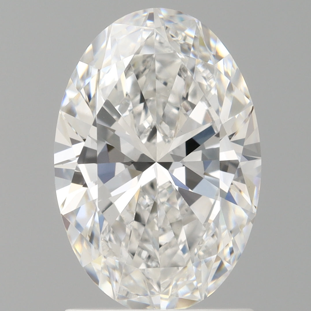 1.59 Carat Oval Shaped, Ideal Cut, E Color, VVS2 Clarity, IGI Certified Lab Grown Diamond