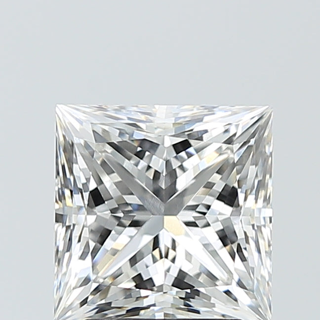 3.10 Carat Princess Shaped, Excellent Cut, F Color, VVS2 Clarity, IGI Certified Lab Grown Diamond