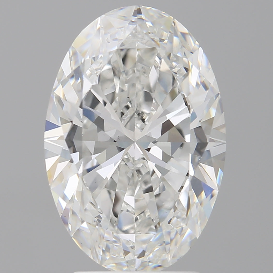 3.60 Carat Oval Shaped, Ideal Cut, E Color, VVS2 Clarity, IGI Certified Lab Grown Diamond