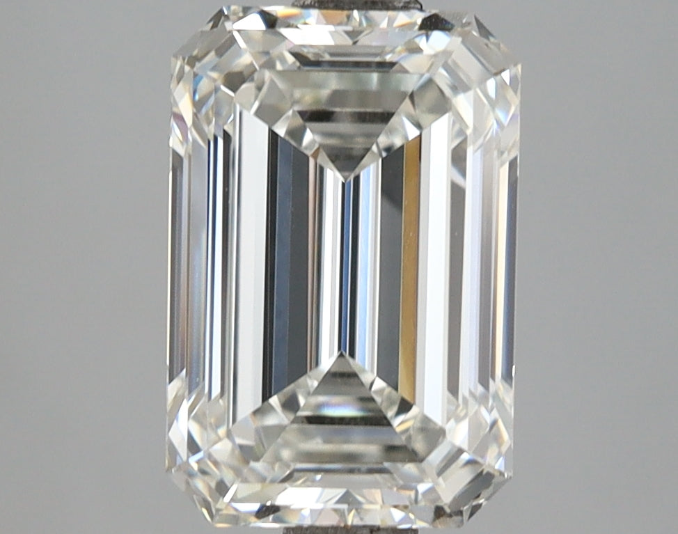 3.10 Carat Emerald Shaped, Ideal Cut, E Color, VVS2 Clarity, IGI Certified Lab Grown Diamond