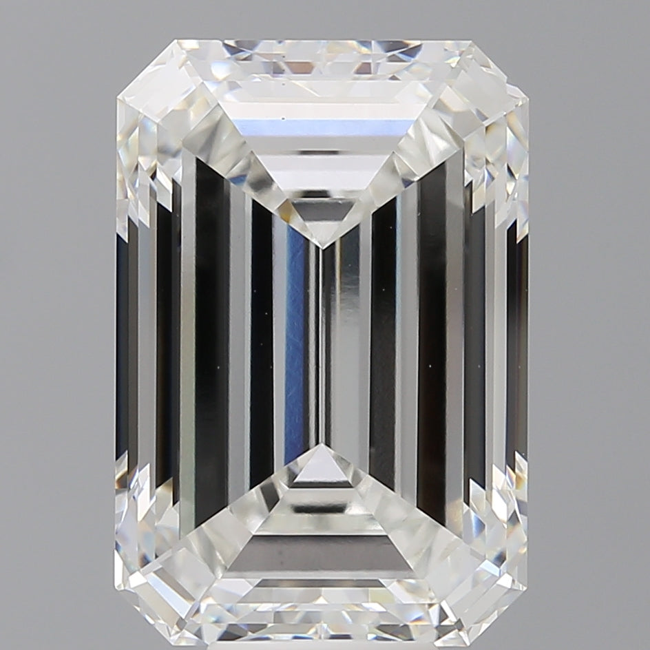 11.58 Carat Emerald Shaped, Ideal Cut, F Color, VS1 Clarity, IGI Certified Lab Grown Diamond