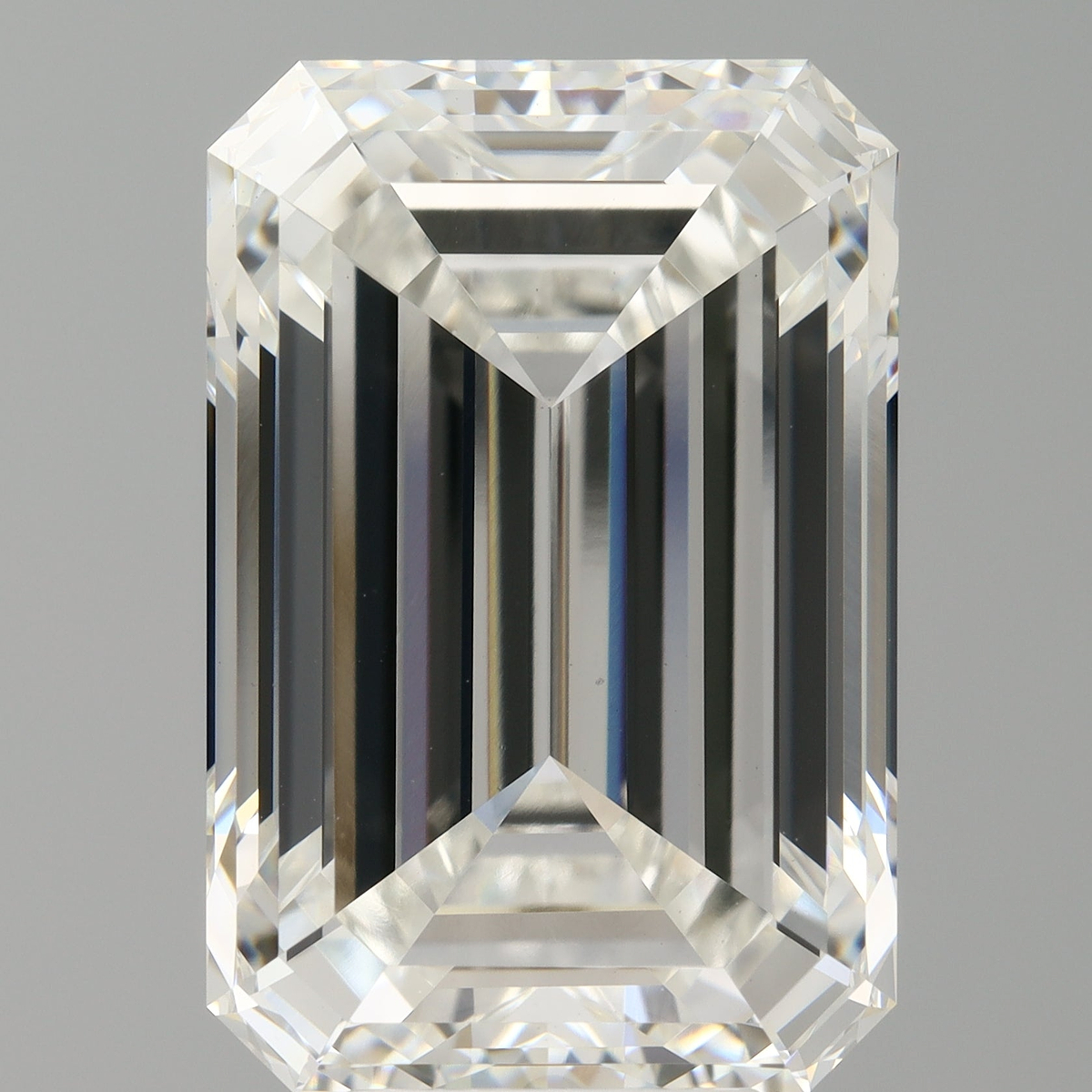 9.10 Carat Emerald Shaped, Ideal Cut, F Color, VVS2 Clarity, IGI Certified Lab Grown Diamond