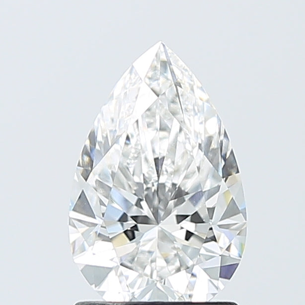 1.52 Carat Pear Shaped, Excellent Cut, D Color, VVS2 Clarity, IGI Certified Lab Grown Diamond