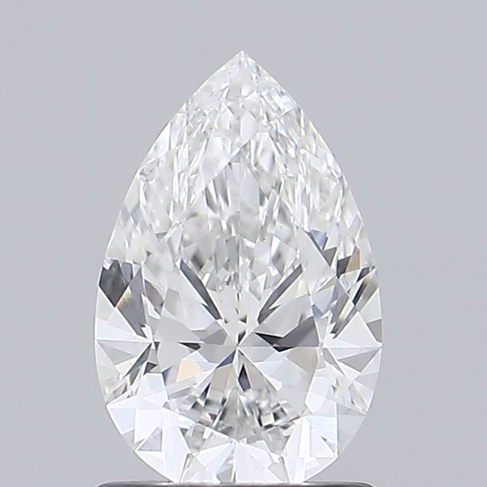 1.09 Carat Pear Shaped, Ideal Cut, F Color, VS1 Clarity, IGI Certified Lab Grown Diamond