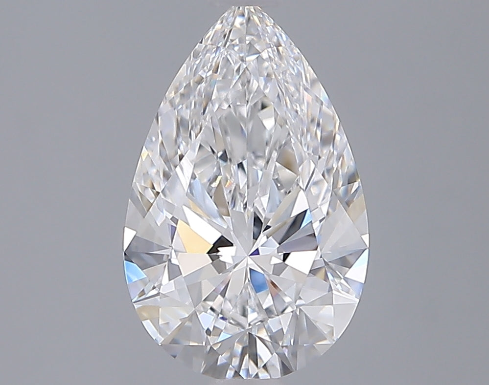2.07 Carat Pear Shaped, Ideal Cut, D Color, VVS1 Clarity, IGI Certified Lab Grown Diamond