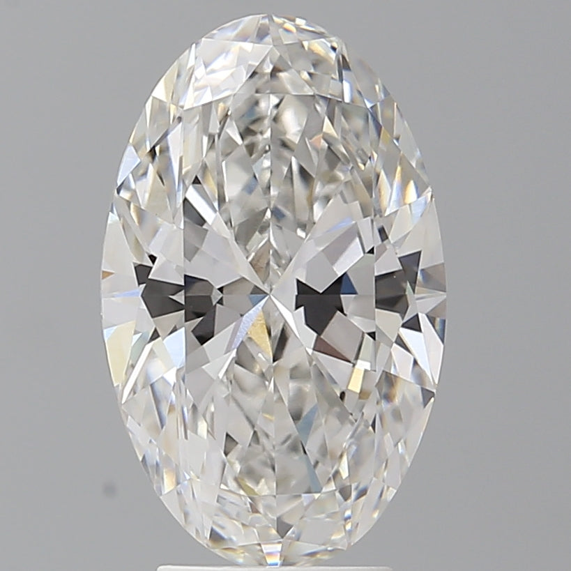 4.09 Carat Oval Shaped, Ideal Cut, F Color, VVS2 Clarity, IGI Certified Lab Grown Diamond
