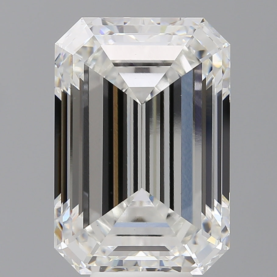 10.08 Carat Emerald Shaped, Ideal Cut, F Color, VS1 Clarity, IGI Certified Lab Grown Diamond
