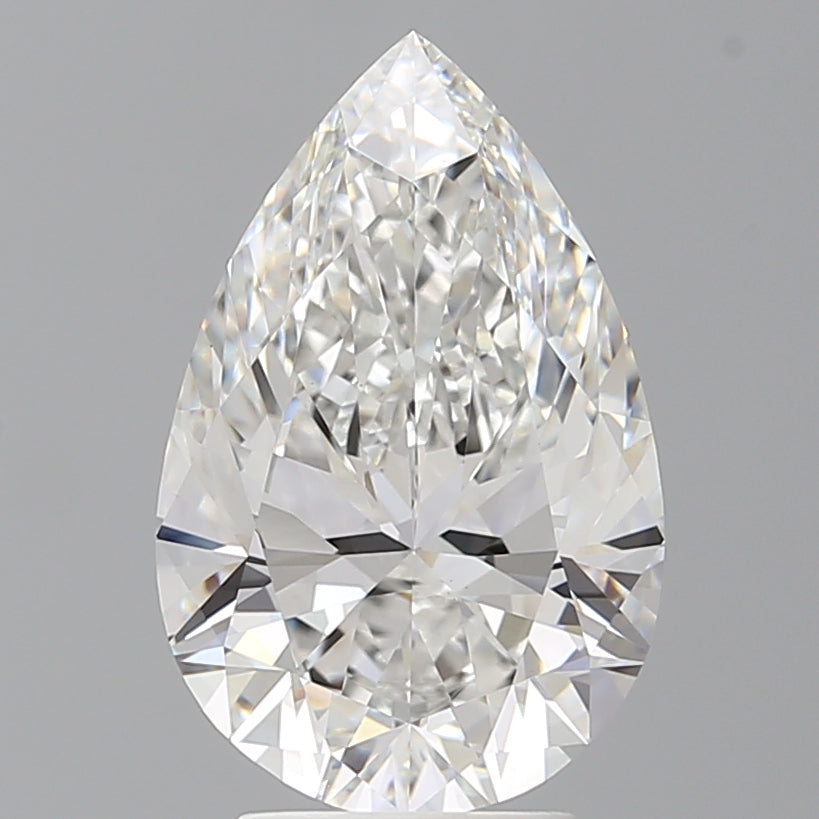 4.09 Carat Pear Shaped, Ideal Cut, E Color, VS1 Clarity, IGI Certified Lab Grown Diamond