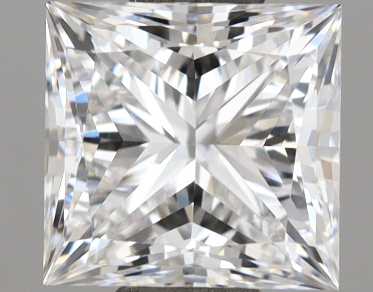 1.02 Carat Princess Shaped, Ideal Cut, E Color, VVS2 Clarity, IGI Certified Lab Grown Diamond