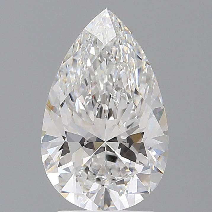 2.60 Carat Pear Shaped, Ideal Cut, E Color, VVS2 Clarity, IGI Certified Lab Grown Diamond