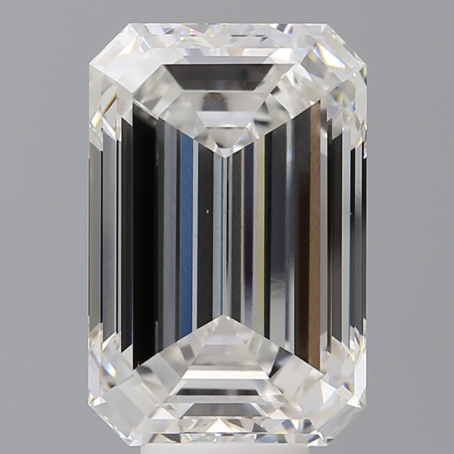 10.03 Carat Emerald Shaped, Excellent Cut, F Color, VS1 Clarity, IGI Certified Lab Grown Diamond