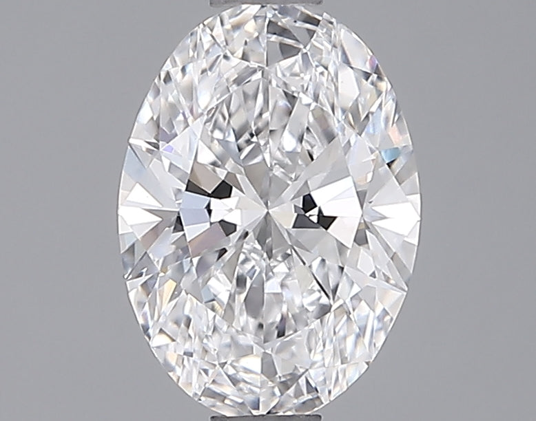 1.35 Carat Oval Shaped, Ideal Cut, D Color, VS1 Clarity, IGI Certified Lab Grown Diamond