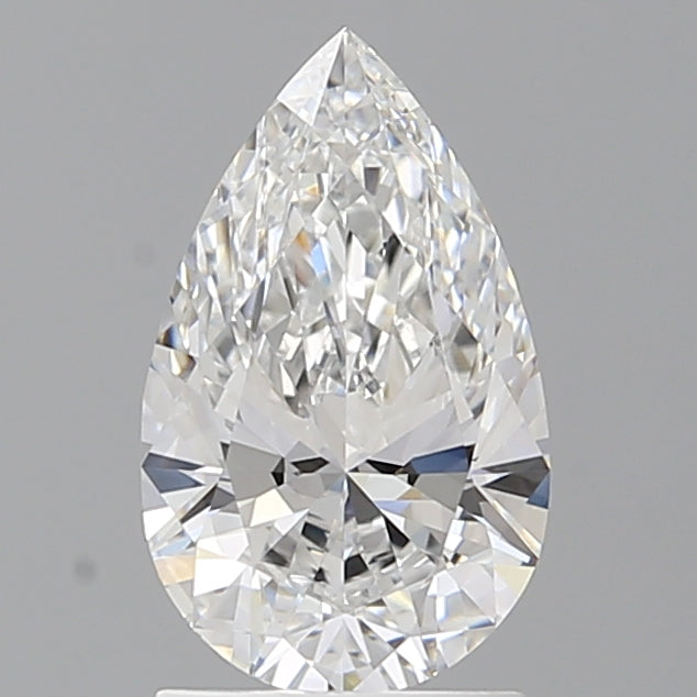 1.60 Carat Pear Shaped, Ideal Cut, E Color, VVS2 Clarity, IGI Certified Lab Grown Diamond