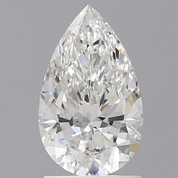 1.58 Carat Pear Shaped, Ideal Cut, E Color, VVS2 Clarity, IGI Certified Lab Grown Diamond