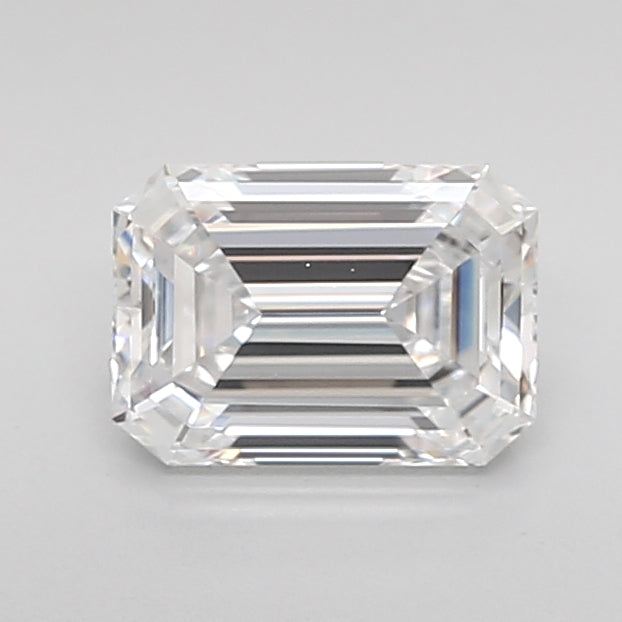 1.32 Carat Emerald Shaped, Ideal Cut, D Color, VVS1 Clarity, IGI Certified Lab Grown Diamond
