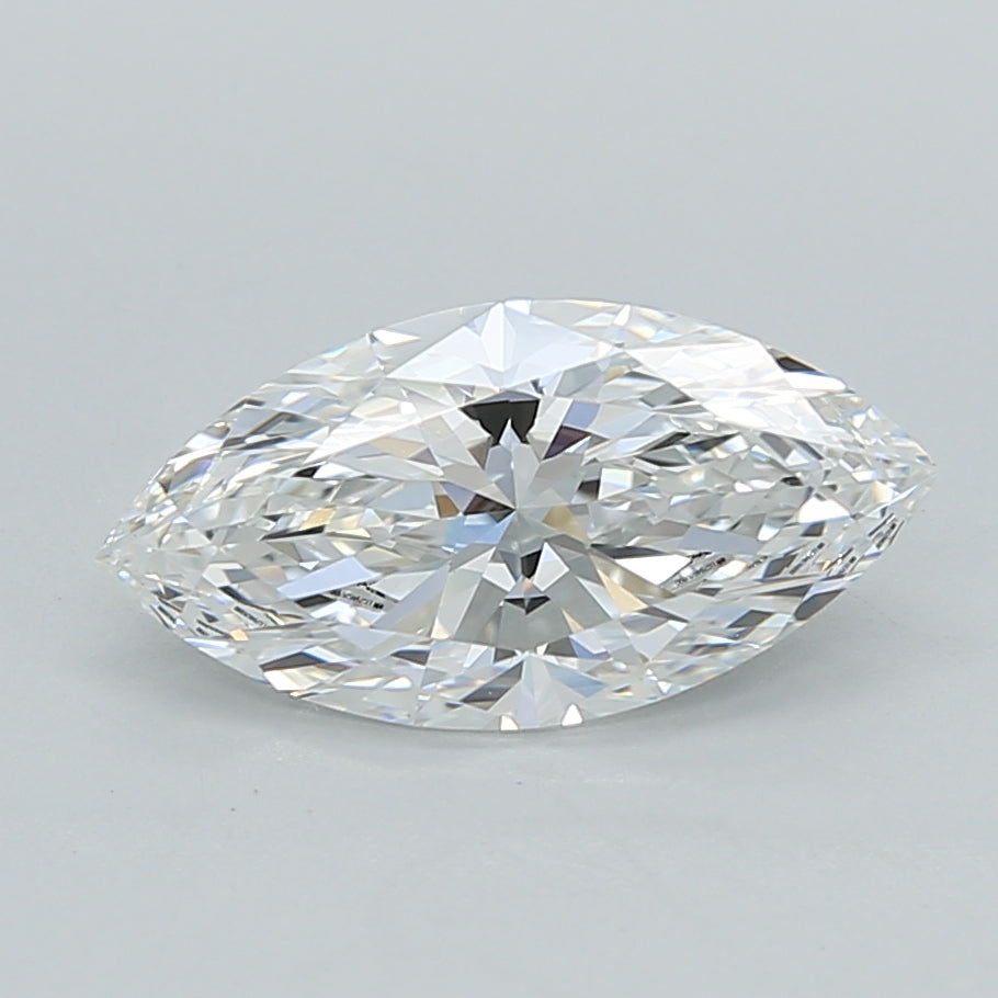 1.55 Carat Marquise Shaped, Ideal Cut, E Color, VVS2 Clarity, IGI Certified Lab Grown Diamond