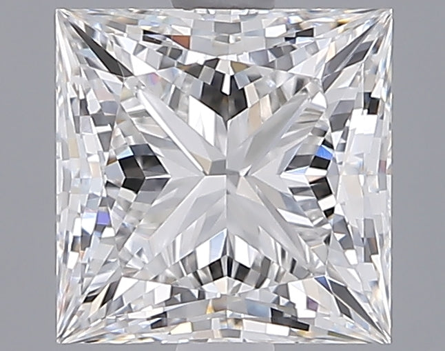 2.00 Carat Princess Shaped, Ideal Cut, F Color, VVS1 Clarity, IGI Certified Lab Grown Diamond
