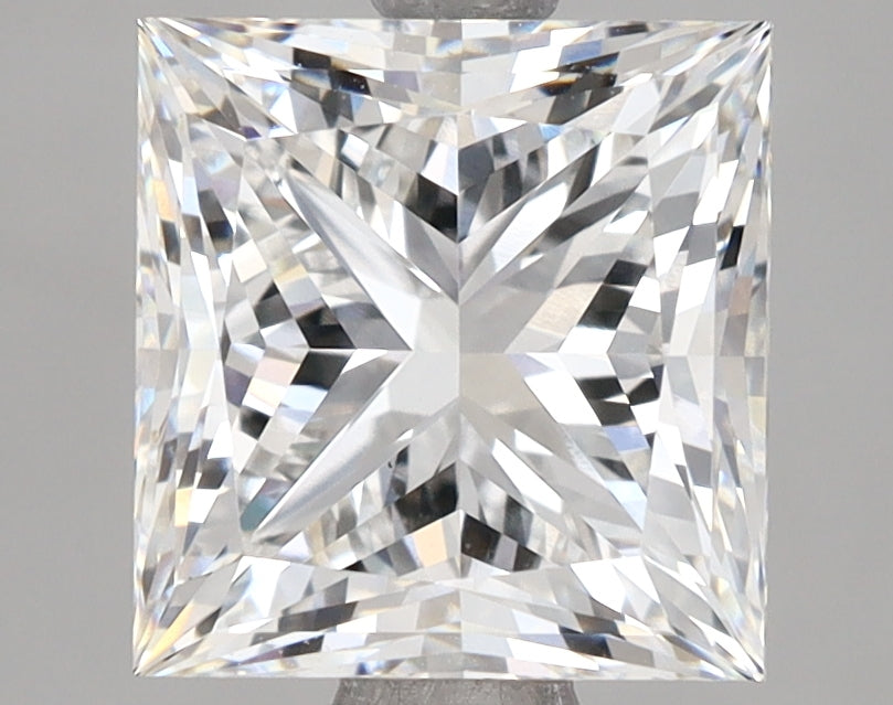 3.50 Carat Princess Shaped, Excellent Cut, F Color, VS1 Clarity, IGI Certified Lab Grown Diamond