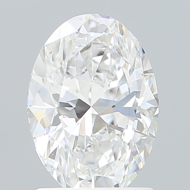 1.60 Carat Oval Shaped, Ideal Cut, D Color, VVS2 Clarity, IGI Certified Lab Grown Diamond