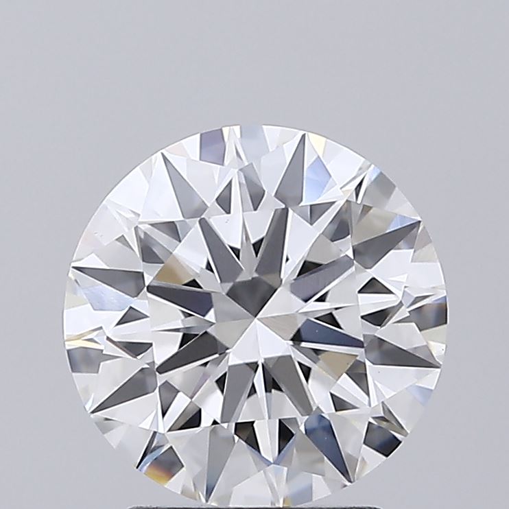2.15 Carat Round Shaped, Ideal Cut, D Color, VVS2 Clarity, IGI Certified Lab Grown Diamond