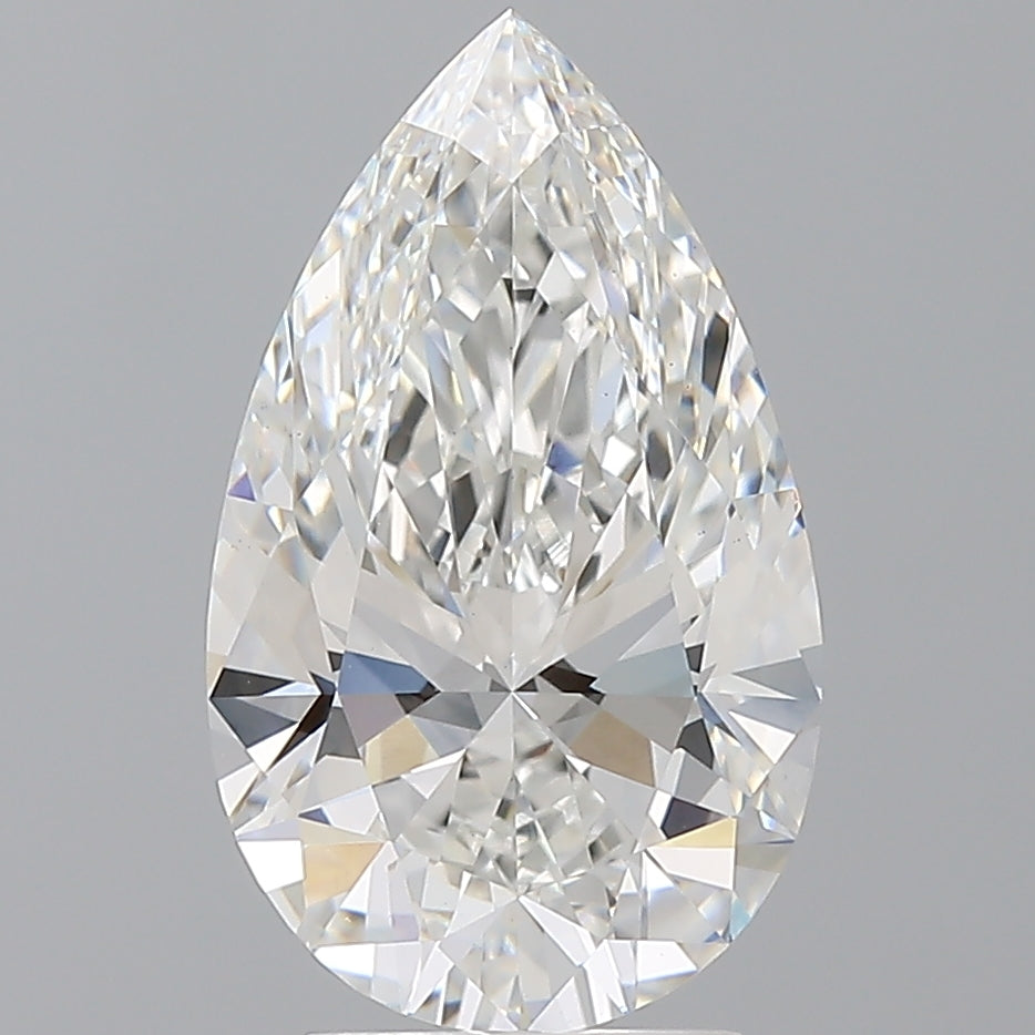 3.59 Carat Pear Shaped, Ideal Cut, E Color, VS1 Clarity, IGI Certified Lab Grown Diamond