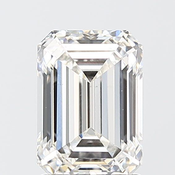 2.09 Carat Emerald Shaped, Ideal Cut, F Color, VS1 Clarity, IGI Certified Lab Grown Diamond