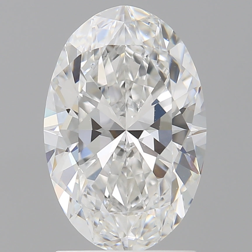2.01 Carat Oval Shaped, Ideal Cut, D Color, VVS2 Clarity, IGI Certified Lab Grown Diamond