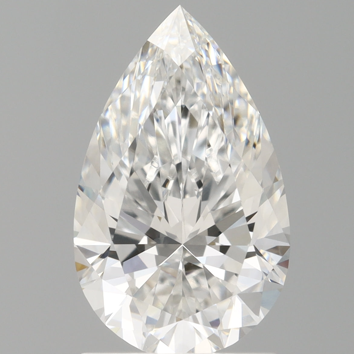 1.59 Carat Pear Shaped, Ideal Cut, E Color, VVS2 Clarity, IGI Certified Lab Grown Diamond