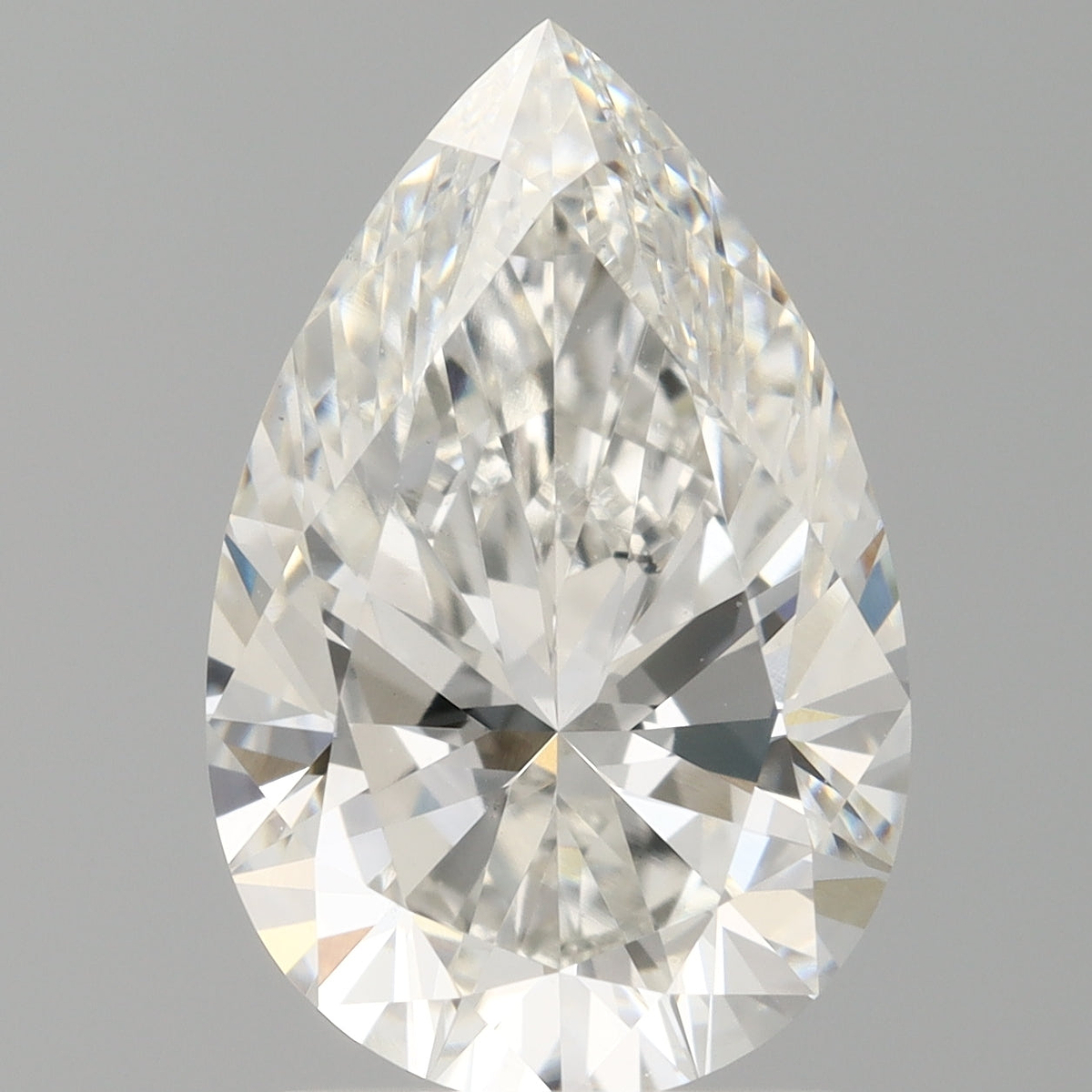 2.10 Carat Pear Shaped, Ideal Cut, F Color, VS1 Clarity, IGI Certified Lab Grown Diamond
