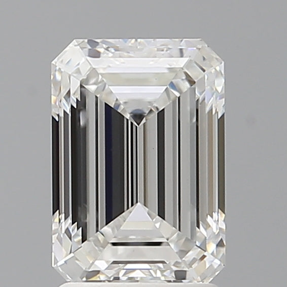 2.05 Carat Emerald Shaped, Ideal Cut, E Color, VVS2 Clarity, IGI Certified Lab Grown Diamond