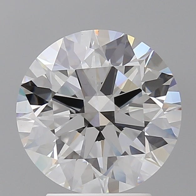 3.08 Carat Round Shaped, Ideal Cut, E Color, VVS2 Clarity, IGI Certified Lab Grown Diamond
