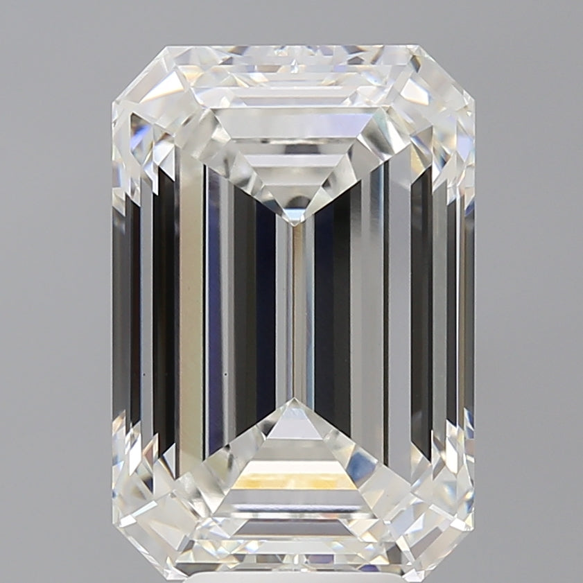 7.57 Carat Emerald Shaped, Ideal Cut, G Color, VS1 Clarity, IGI Certified Lab Grown Diamond