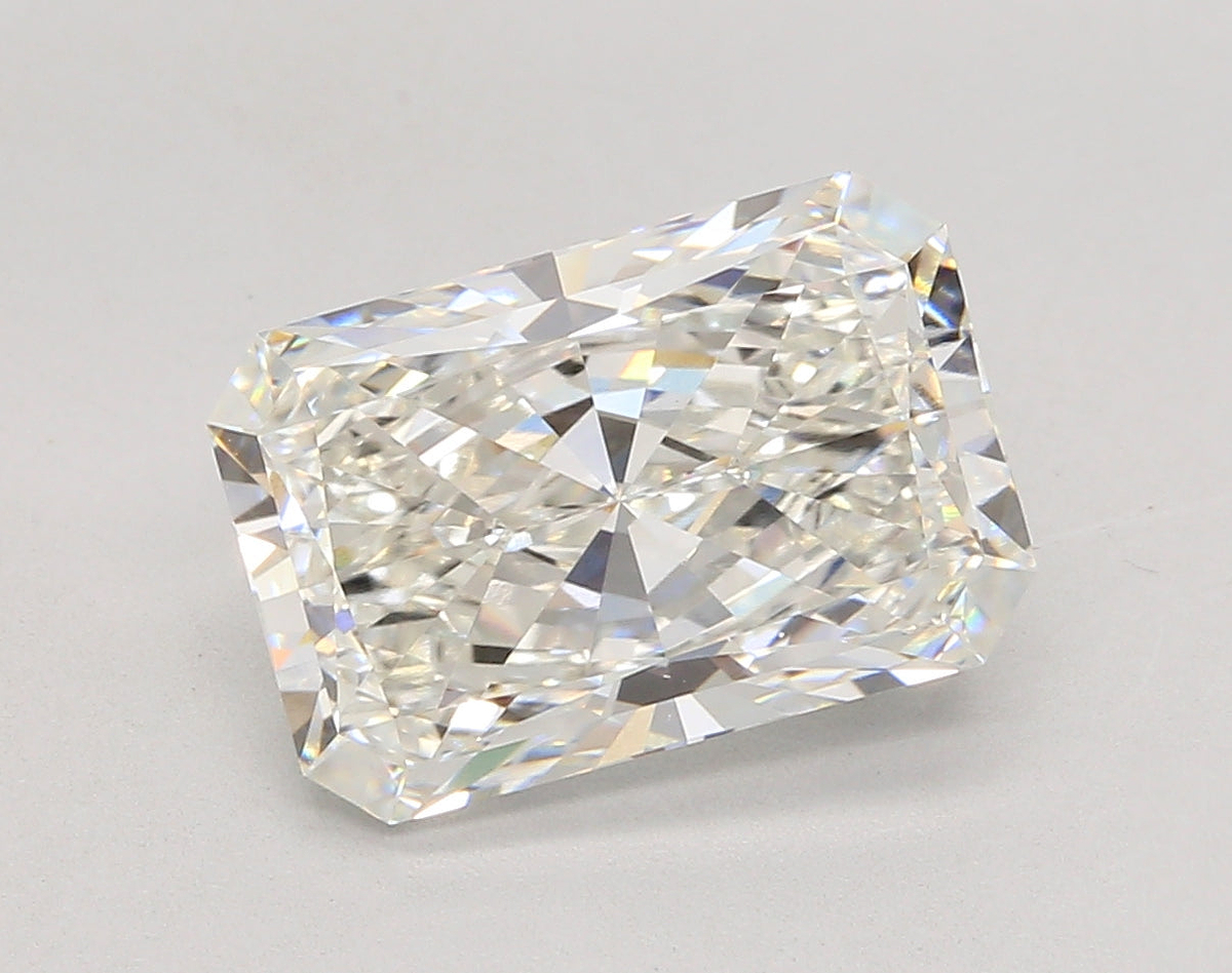 5.06 Carat Radiant Shaped, Ideal Cut, G Color, VVS2 Clarity, IGI Certified Lab Grown Diamond