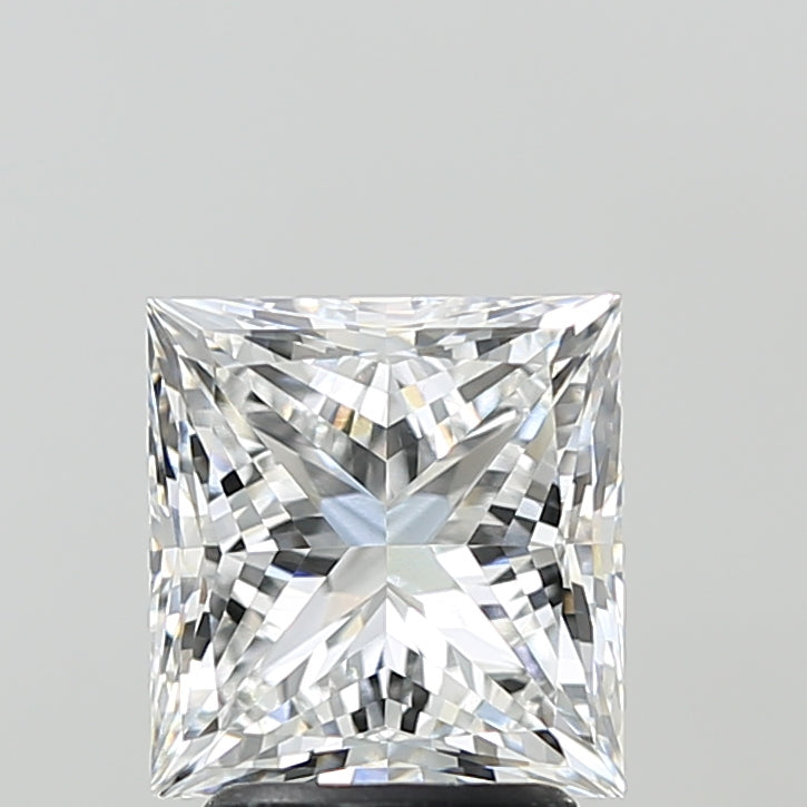 3.00 Carat Princess Shaped, Excellent Cut, E Color, VVS2 Clarity, IGI Certified Lab Grown Diamond