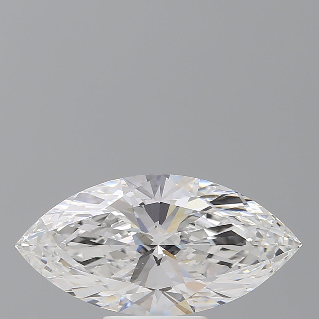 3.60 Carat Marquise Shaped, Ideal Cut, E Color, VVS2 Clarity, IGI Certified Lab Grown Diamond