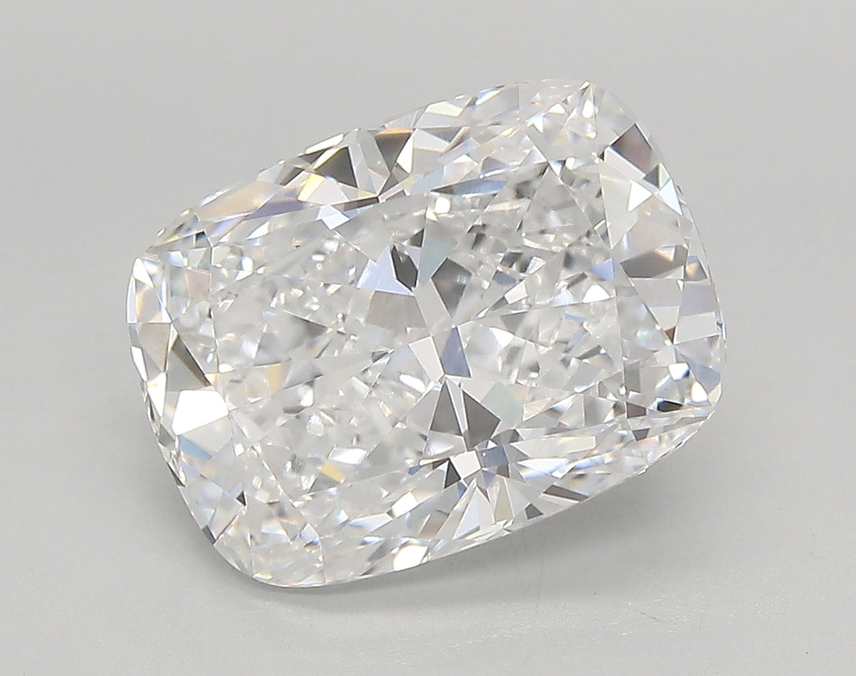 4.40 Carat Cushion Shaped, Very Good Cut, D Color, VVS1 Clarity, IGI Certified Lab Grown Diamond