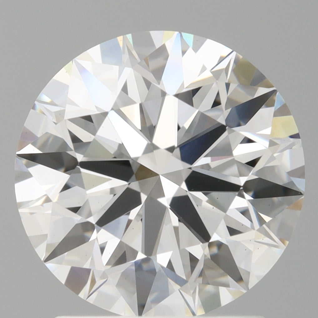 2.06 Carat Round Shaped, Ideal Cut, E Color, VVS2 Clarity, IGI Certified Lab Grown Diamond