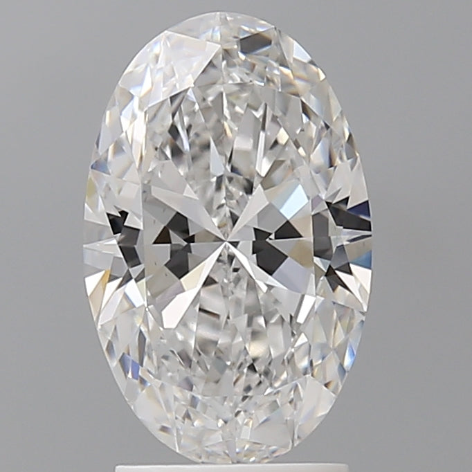 2.50 Carat Oval Shaped, Ideal Cut, E Color, VVS2 Clarity, IGI Certified Lab Grown Diamond