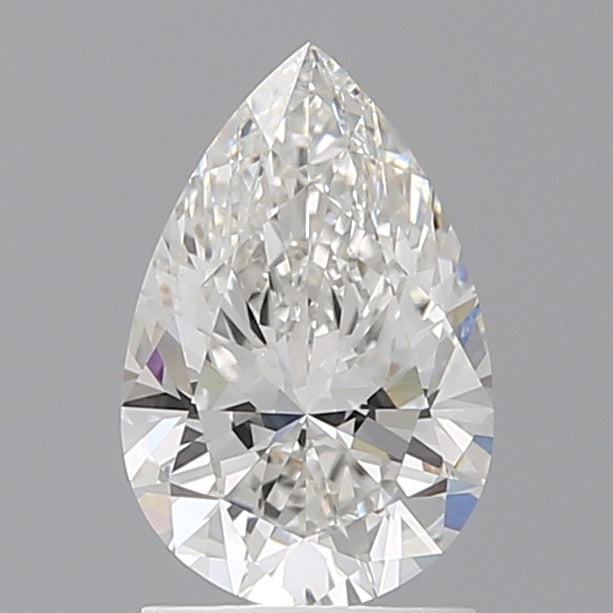 1.58 Carat Pear Shaped, Ideal Cut, F Color, VVS2 Clarity, IGI Certified Lab Grown Diamond