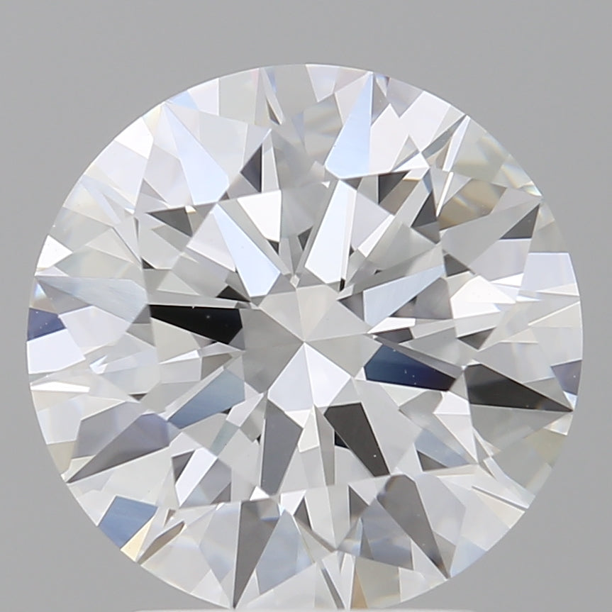 3.01 Carat Round Shaped, Excellent Cut, E Color, VVS2 Clarity, IGI Certified Lab Grown Diamond