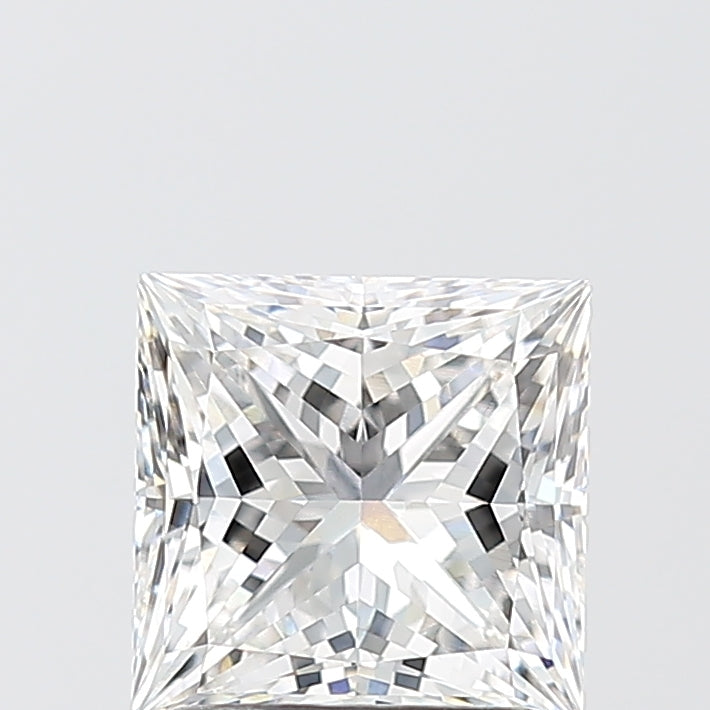 2.00 Carat Princess Shaped, Ideal Cut, E Color, VVS1 Clarity, IGI Certified Lab Grown Diamond