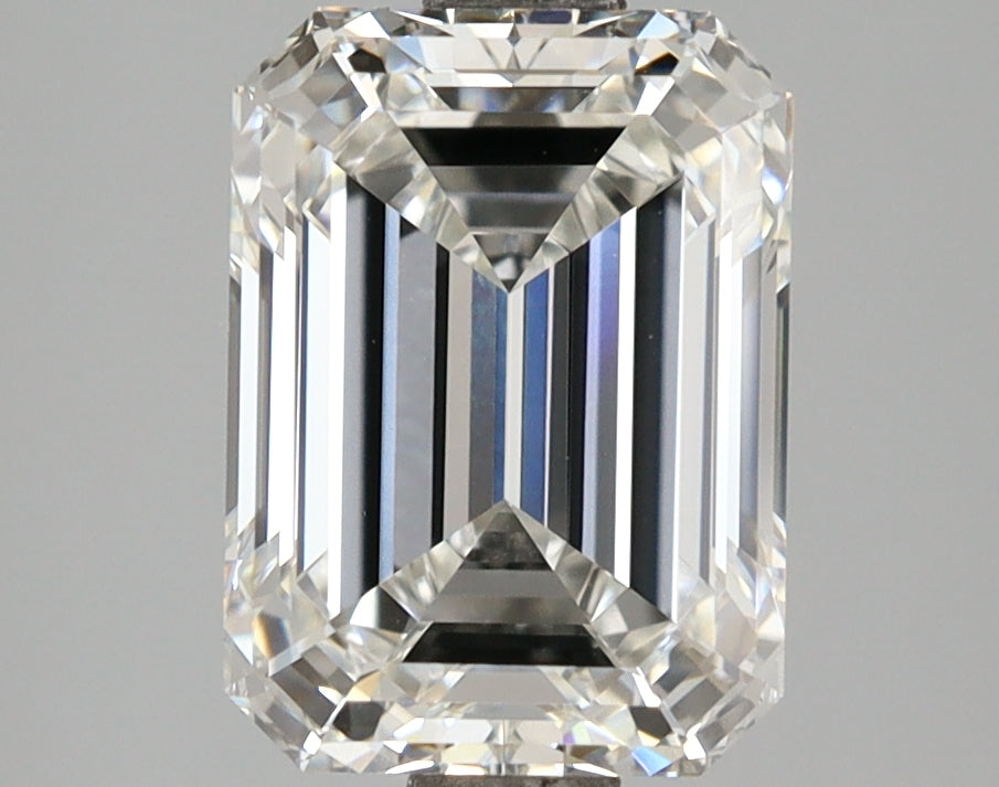 3.05 Carat Emerald Shaped, Ideal Cut, F Color, VVS2 Clarity, IGI Certified Lab Grown Diamond