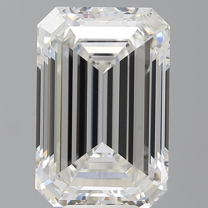 8.58 Carat Emerald Shaped, Ideal Cut, E Color, VS1 Clarity, IGI Certified Lab Grown Diamond