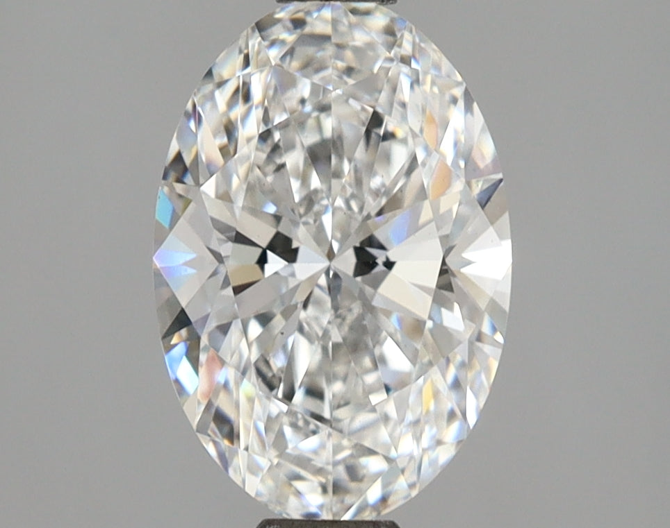 2.03 Carat Oval Shaped, Ideal Cut, E Color, VS2 Clarity, IGI Certified Lab Grown Diamond