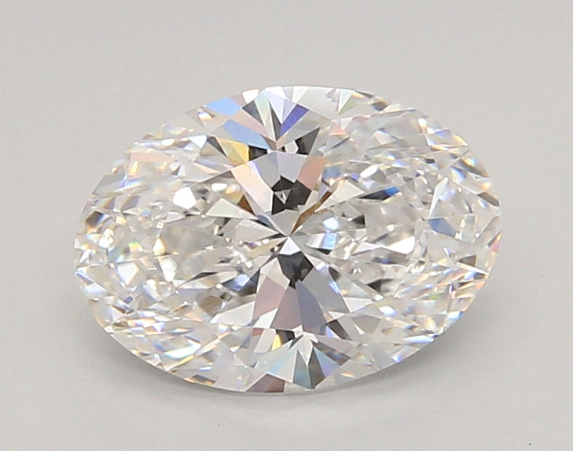 2.05 Carat Oval Shaped, Ideal Cut, D Color, VVS2 Clarity, IGI Certified Lab Grown Diamond