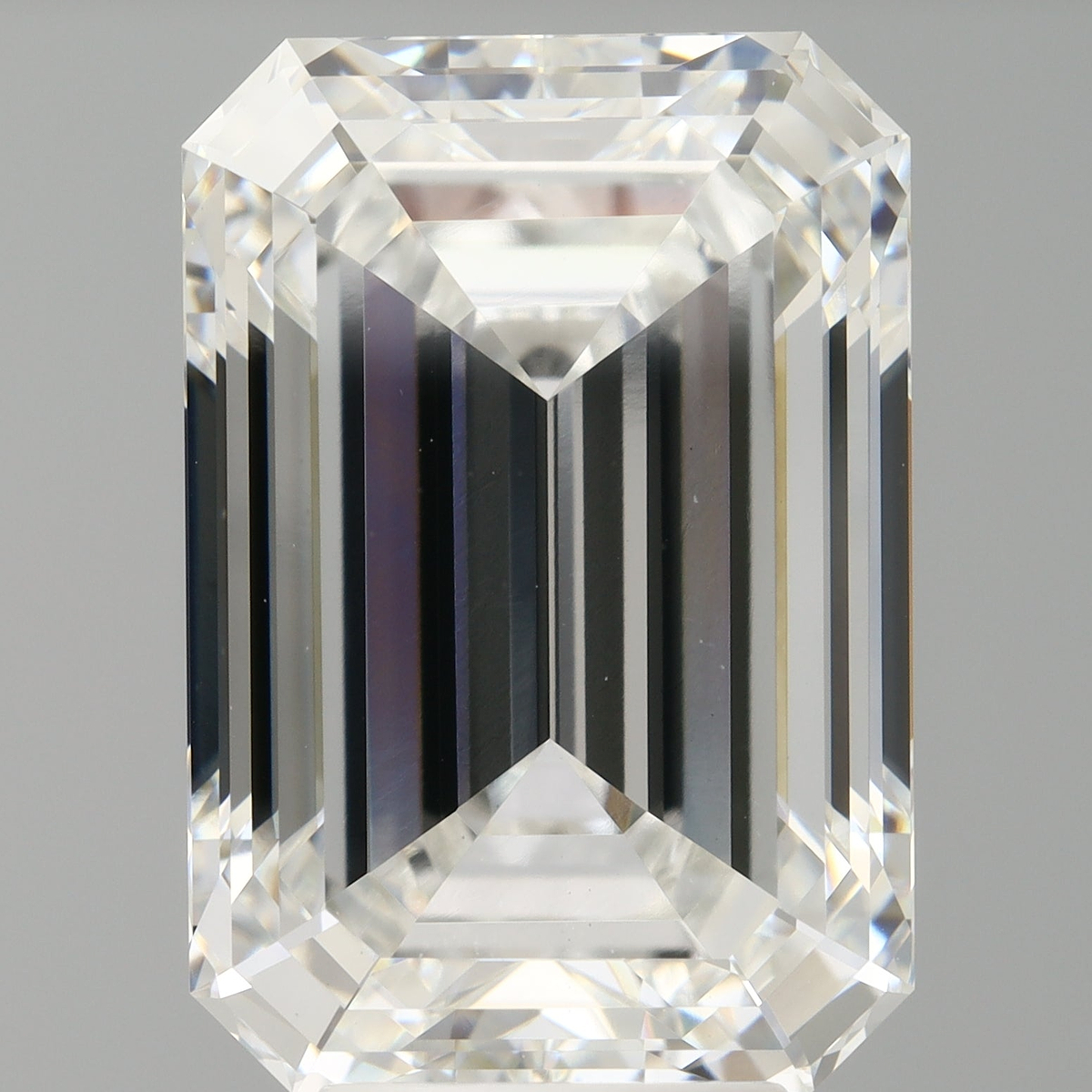 7.09 Carat Emerald Shaped, Ideal Cut, F Color, VVS2 Clarity, IGI Certified Lab Grown Diamond