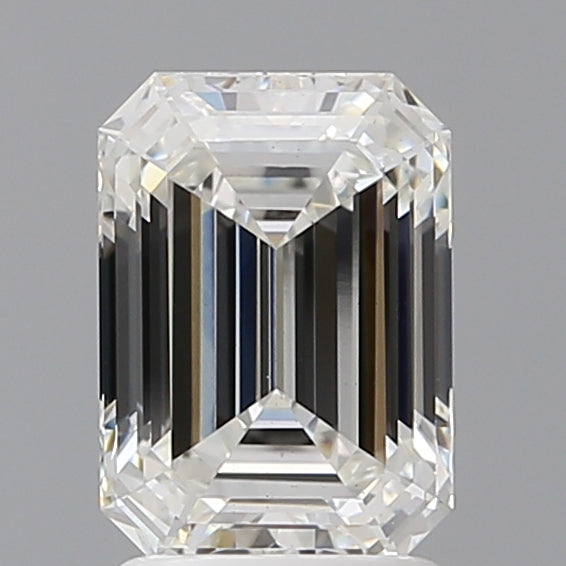 2.10 Carat Emerald Shaped, Ideal Cut, F Color, VS1 Clarity, IGI Certified Lab Grown Diamond